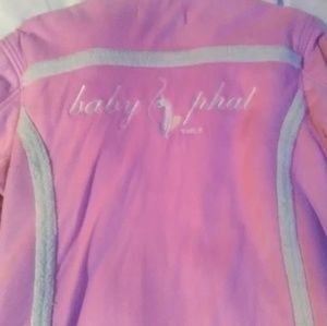 Big girls coat pink baby phat sz.Lrg.